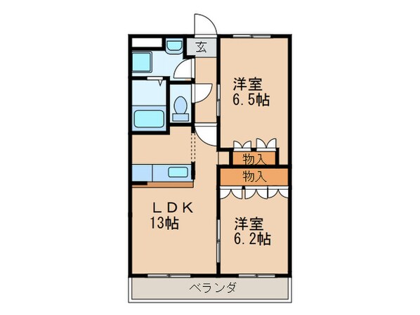 リバーサイドパレス蟹清水の物件間取画像